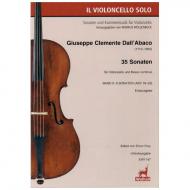 Dall’Abaco, G. C. : 35 Sonaten für Violoncello und B. c. - Band 2 