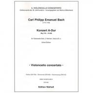 Bach, C. Ph. E.: Violoncellokonzert Wq 172 A-Dur – Stimmen 