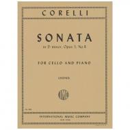 Corelli, A.. Violoncellosonate Op. 5/8 D-Dur 