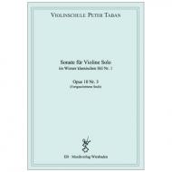 Taban, P.: Solosonate im Wiener klassischen Stil Nr. 1 Op. 10/3 
