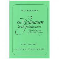 Bormann, P.: Das Violinduett im 18. Jahrhundert Band 1 