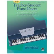 Easy Teacher-Student Piano Duets in 3 Progressive Books, Book 1 
