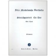 Mendelssohn Bartholdy, F.: Streichquartett Es-Dur ohne Opus 
