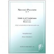 Paganini, N.: Etüde in 60 Variationen über das Lied Baracuba Op.14 