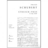 Schubert, F.: Streichtrio in B - Dur (D 581) 