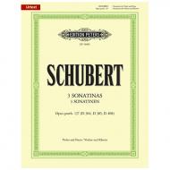 Schubert, F.: 3 Violinsonaten (Sonatinen) Op. posth. 137/1-3 