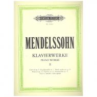 Mendelssohn Bartholdy, F.: Klavierwerke Band II 