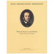 Mendelssohn Bartholdy, F.: Sämtliche Werke für Klavier Band I 