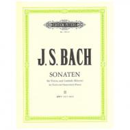 Bach, J. S.: 6 Violinsonaten Band 2 (Nr. 4-6) BWV 1017-1019 
