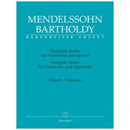 Mendelssohn Bartholdy, F.: Sämtliche Werke für Violoncello und Klavier (Band 1 und 2) 