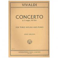 Vivaldi, A.: Violinkonzert RV 551 F-Dur 