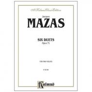Mazas, J. F.: Sechs Duette Op. 71 