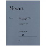Mozart, W. A.: Klaviersonate F-Dur KV 332 (300k) 