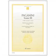 Paganini, N.: Violinsonate Nr. 12 Op. 3 e-Moll 
