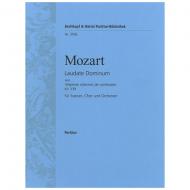 Mozart, W. A.: Laudate Dominum«aus Vesperae solennes de confessore KV 339 