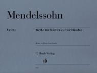 Mendelssohn Bartholdy, F.: Werke für Klavier zu 4 Händen 