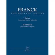 Franck, C:. Sonate/Mélancolie 