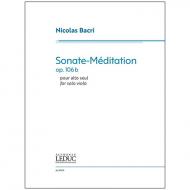 Bacri, N.: Sonate-Méditation for Solo Viola Op. 106b 