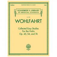 Wohlfahrt, F.: Collected Easy Studies Op.45, 54 und 74 