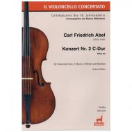Abel, C. F.: Konzert Nr. 2 C-Dur WKO 60 - Partitur 