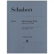 Schubert, F.: Klaviersonate B-Dur D 960 