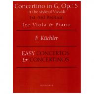 Küchler, F.: Concertino in G-Dur im Stile Vivaldis op. 15 