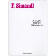 Simandl, F.: 30 Etudes For The String Bass 