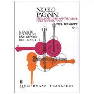 Paganini, N.: Zwölf Duette – Band 1 