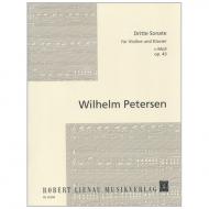 Petersen, W.: Violinsonate Nr. 3 Op. 43 c-Moll 