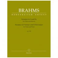 Brahms, J.: Violasonaten Op. 120 f-Moll und Es-Dur 