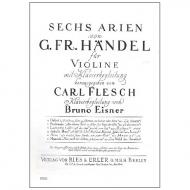 Händel, G. F.: 6 Arien Band 4 — Jubals Harf 
