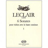 Leclair, J.-M.: 6 Violinsonaten Band 1 (Nr. 1-3) 