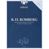 Romberg, B. H.: Violoncellosonate Op. 38/1 e-Moll (+CD) 