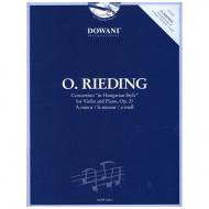 Rieding, O.: Concertino im ungarischen Stil Op. 21 (+CD) 