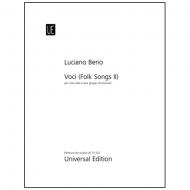 Berio, L.: Voci (Folksongs II) – Partitur 