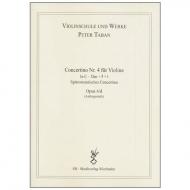 Taban, P.: Violinkonzert Nr. 4 Op. 4/d in C-Dur + # + b 