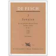 Fesch, W. d.: 3 Sonaten Op. 7 
