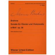 Brahms, J.: Violoncellosonate Op. 38 e-Moll 