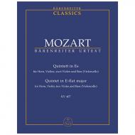 Mozart, W. A.: Quintett Es-Dur KV 407 (386c) – Hornquintett 