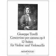 Torelli, G.: Concertino per camera – 12 Suiten Op. 4 