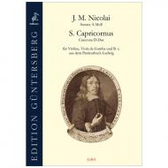 Nicolai, J.M. / Capricornus, S.: Sonata 14 a-Moll & Ciaconna D-Dur 