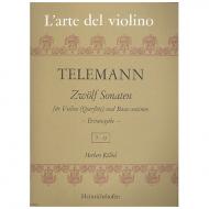 Telemann, G. Ph.: 12 Violinsonaten Band 3 (Nr. 7-9) 