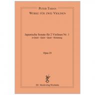 Taban, P.: Japanische Duo-Sonate Nr. 1 Op. 28 