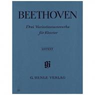 Beethoven, L. v.: 3 Variationenwerke WoO 70, 64, 77 