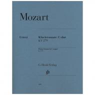 Mozart, W. A.: Klaviersonate C-Dur KV 279 (189d) 