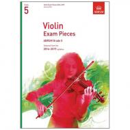 ABRSM: Violin Exam Pieces Grade 5 (2016-2019) 