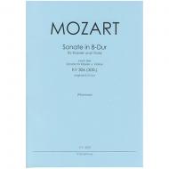Mozart, W. A.: Violasonate B-Dur nach KV 306 