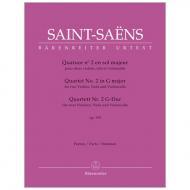 Saint-Saëns, C.: Streichquartett Nr. 2 Op. 153 G-Dur 