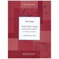 Reger, M.: Hausmusik Op. 103c aus dem Zyklus »Schlichte Weisen« Op. 76 