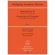 Mozart, W. A.: Klavierkonzert D-Dur KV 451 – Konzert für Klavier und Orchester 